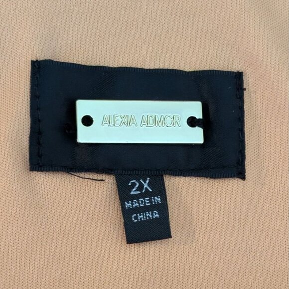 Alexia Admor Olivia Off-Shoulder Midi Dress Womens Plus Size 2X Stretch - Picture 5 of 13